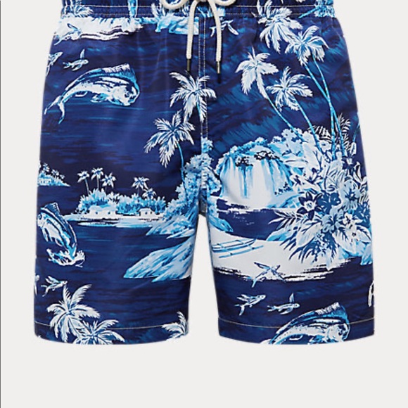 NWT Polo Ralph Lauren 5.5-Inch Traveler swim trunk